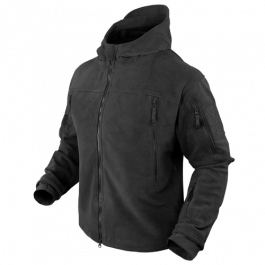 CONDOR - Sierra hooded fleece jacket Black