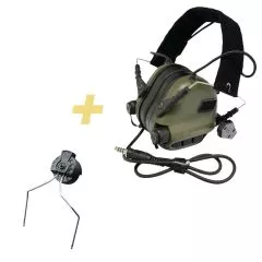 EARMOR M32H PLUS Tactical Headset with Helmet Adapters ARC, M-LOK, EXFIL-Earmor M32H General