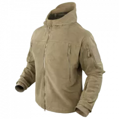 CONDOR - Sierra hooded fleece jacket TAN-605-003
