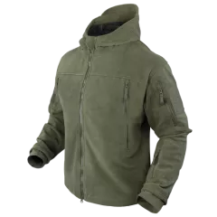 CONDOR - Sierra hooded fleece jacket OD